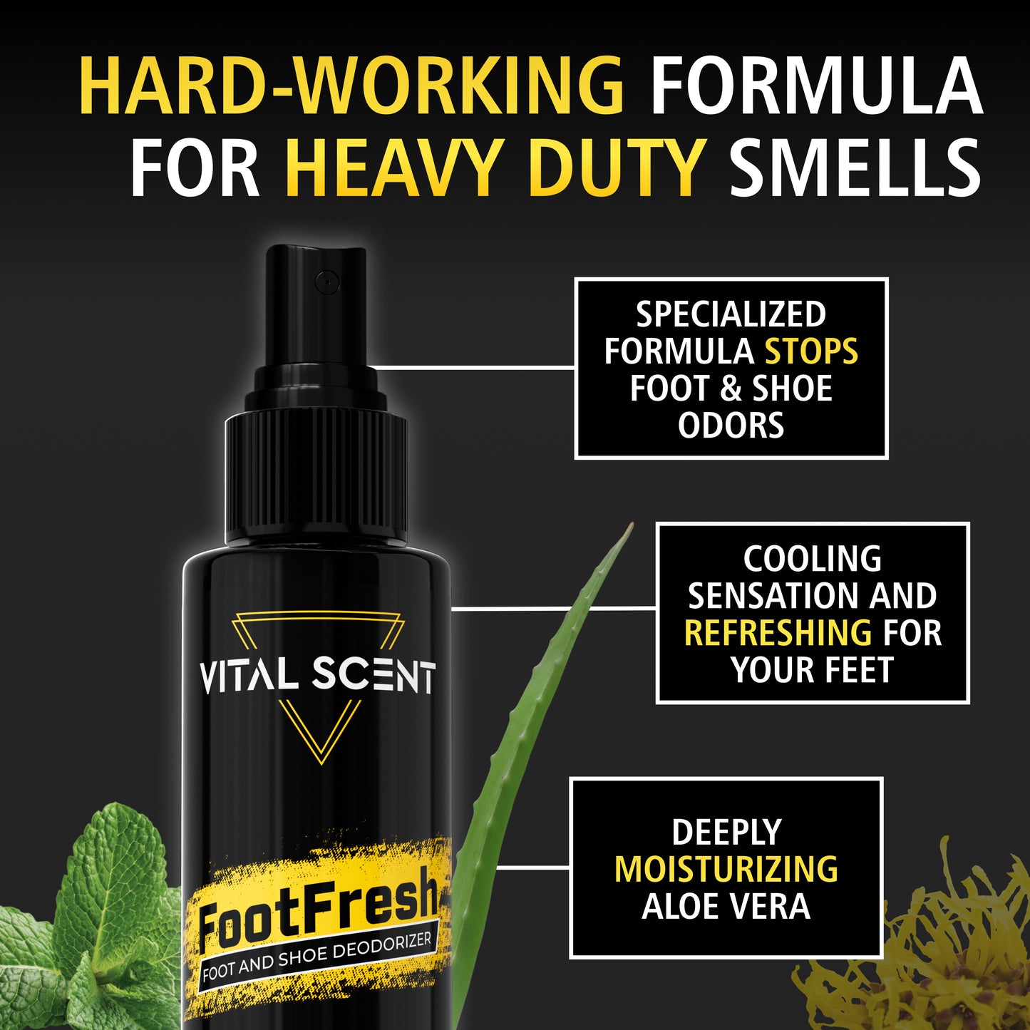 FootFresh - Natural Shoe & Foot Odor Spray