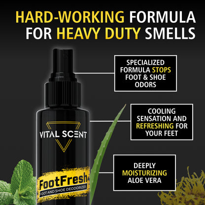 FootFresh - Natural Shoe & Foot Odor Spray